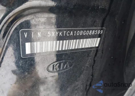 2011 Kia Sorento Lx из США, поврежденный, VIN 5XYKTCA10BG088599